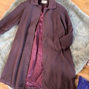 Plum Cashmere Trench